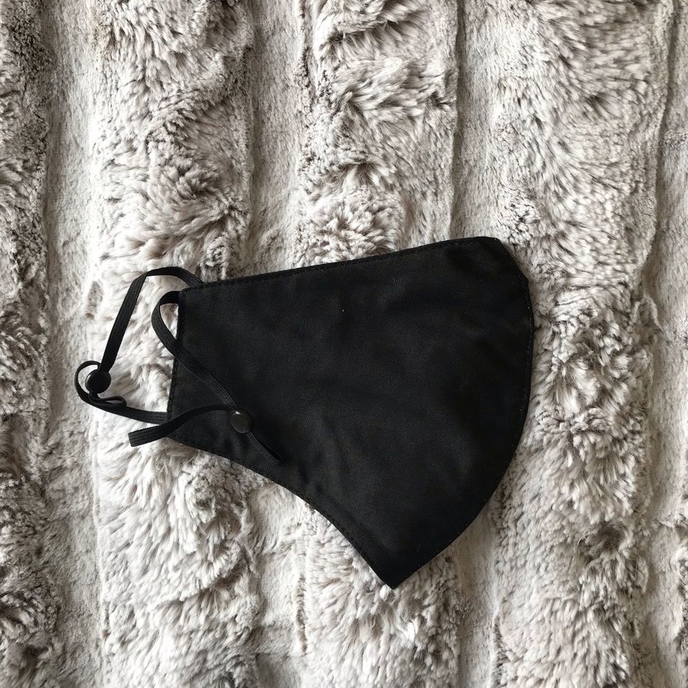 Black 100% Cotton Face Mask